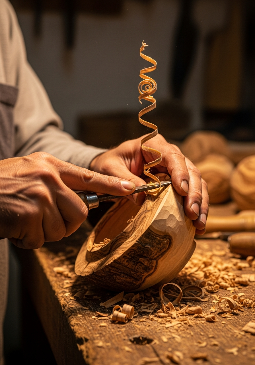 Artisan bois d'olivier